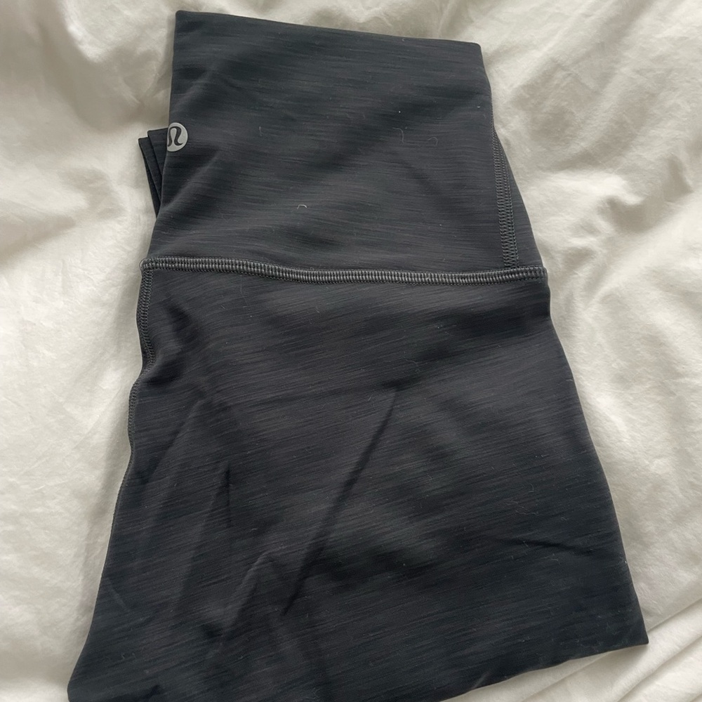 Lululemon Wunder Under Train Heathered Graphite Grey 28”